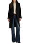 Wool Blend Reefer Coat