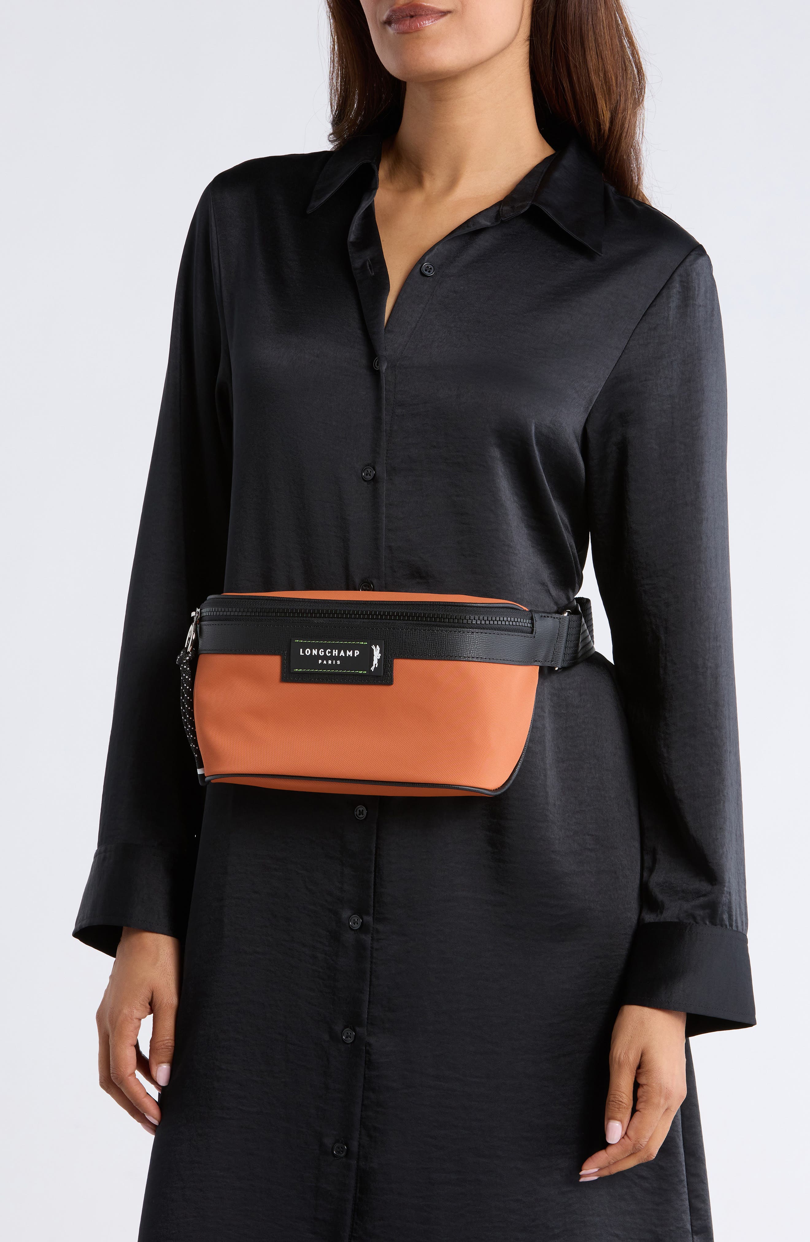 Longchamp Le Pilage Energy Belt Bag, Alternate, color, Sienna