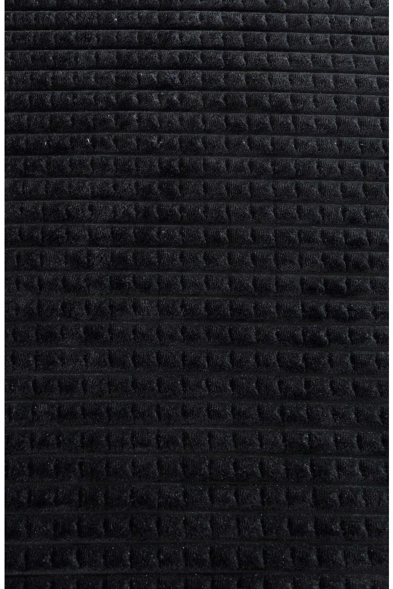 Solid Textured Plush Throw, Alternate, color, BLACK