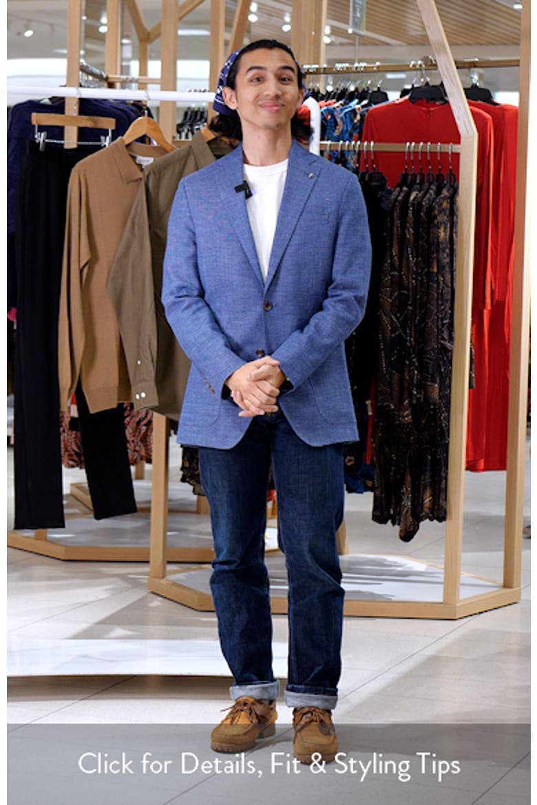 Hampton Textured Cotton & Linen Blend Sport Coat video