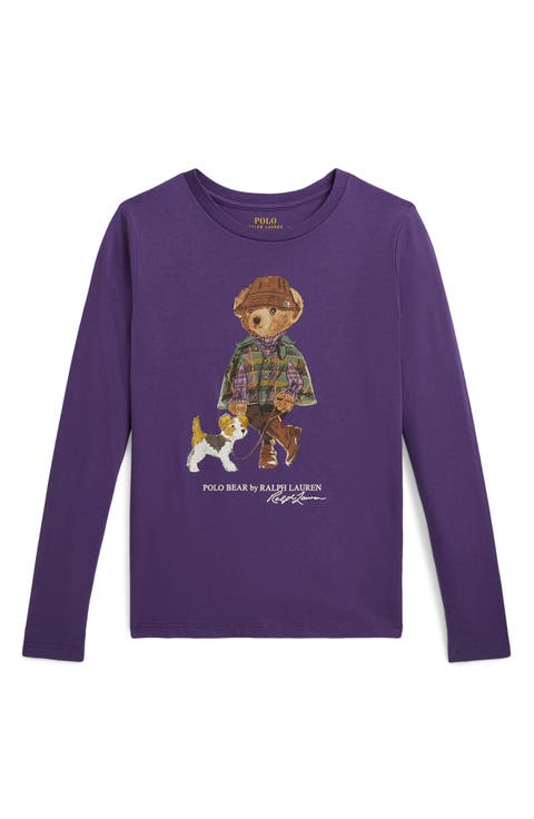 Kids' Polo Bear Long Sleeve Graphic Tee