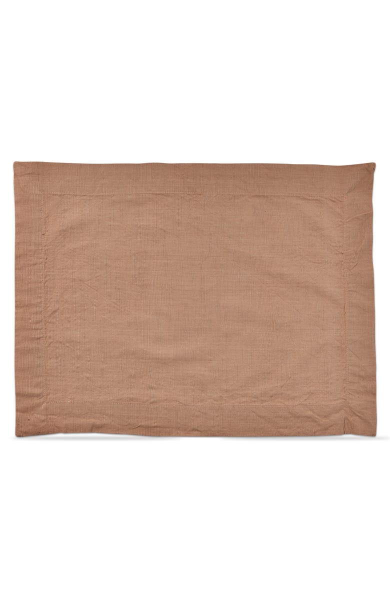 tag Threads Slub Blush Cotton Placemat - Everyday Machine Washable, Main, color, Pink