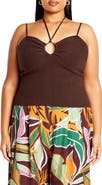 City Chic Jez Rib Strappy Camisole