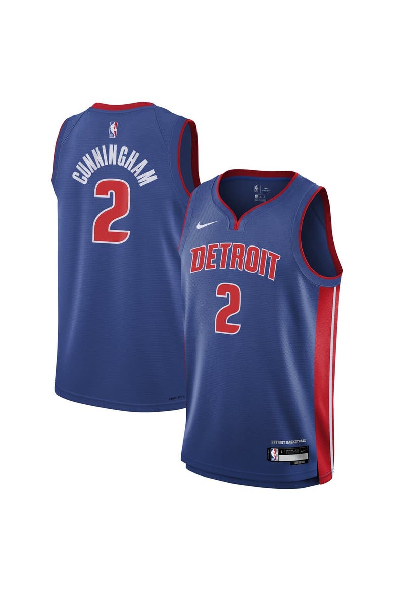Youth Nike Cade Cunningham Blue Detroit Pistons Swingman Jersey - Icon Edition, Alternate, color, Blue