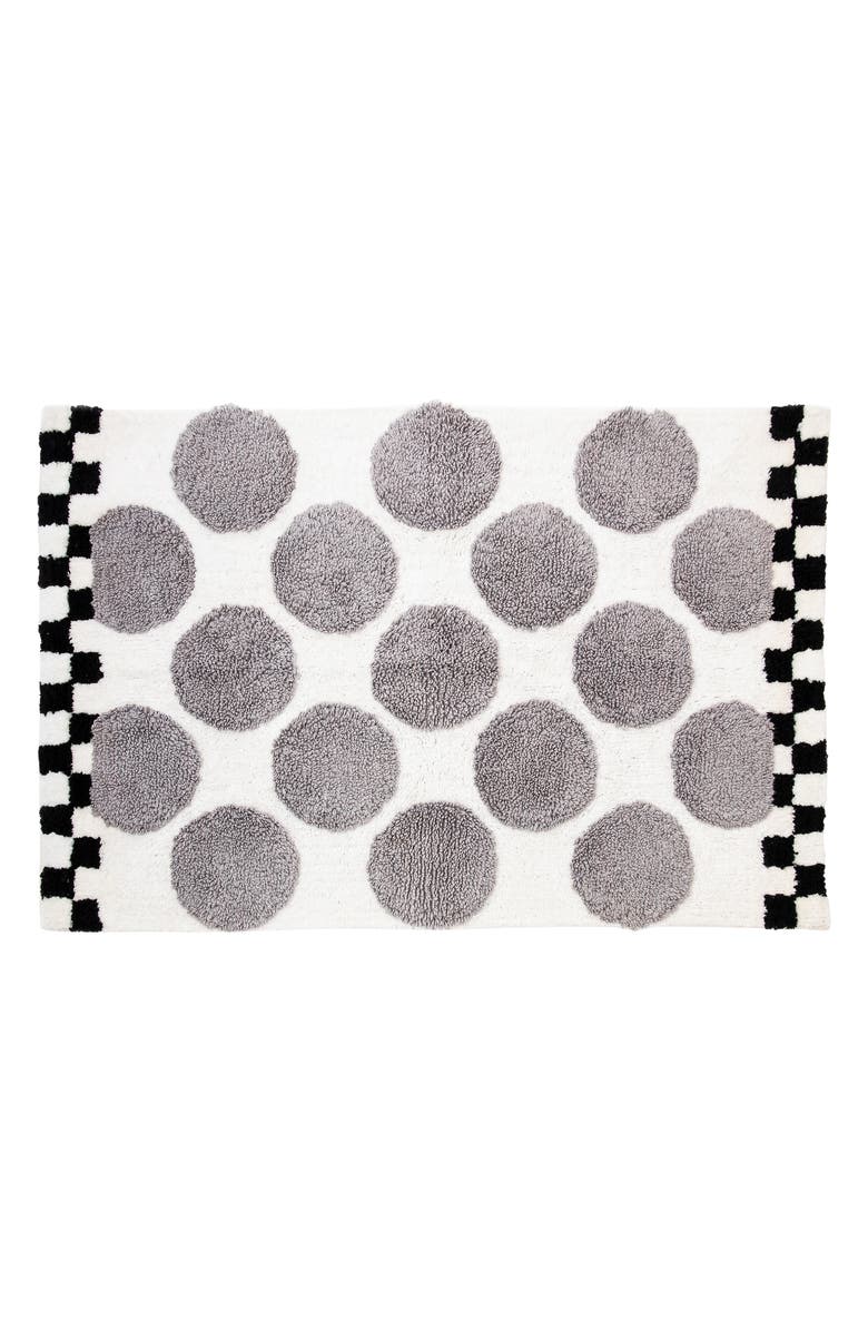 MACKENZIE CHILDS Sterling Dot Bath Rug, Main, color, 