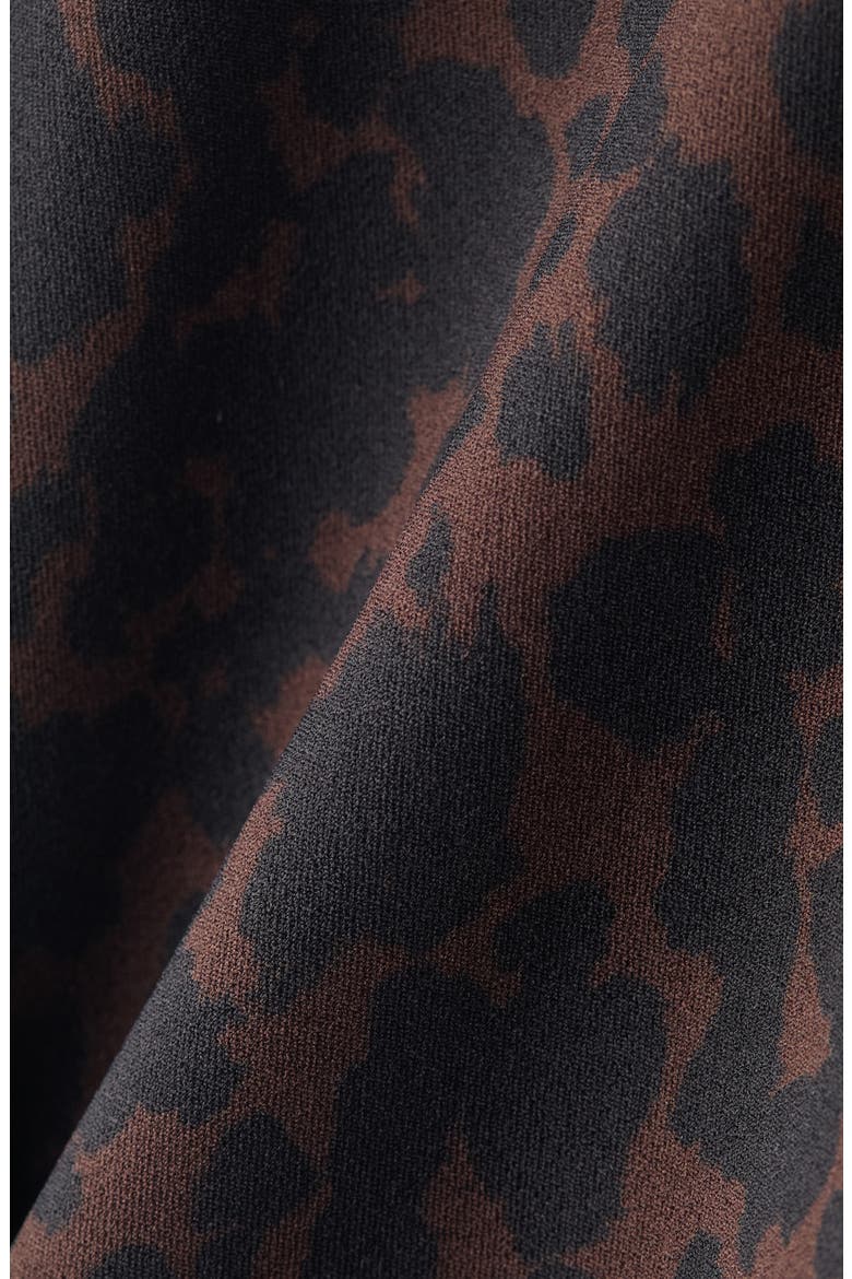 Revive Leopard Quarter Zip Top, Alternate, color, JAVA LEOPARD