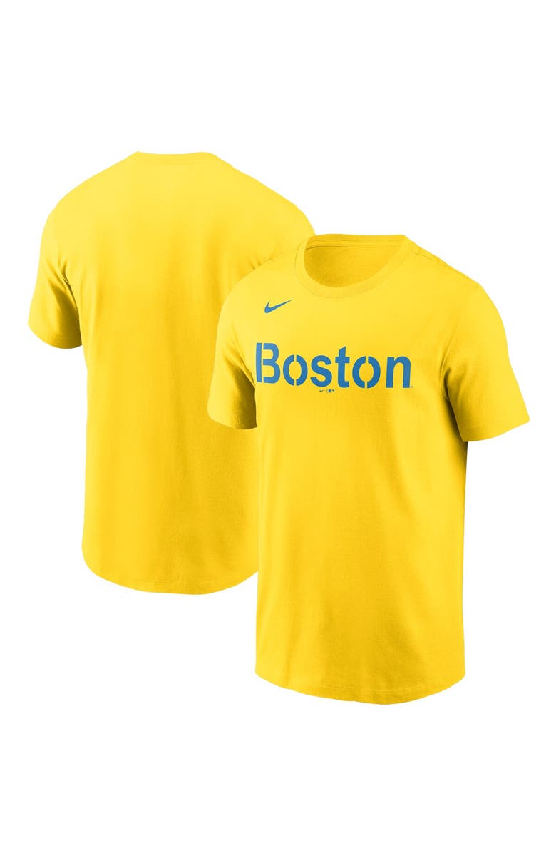 Nike Men's Nike Boston Red Sox City Connect Wordmark T-Shirt, Alternate, color, 