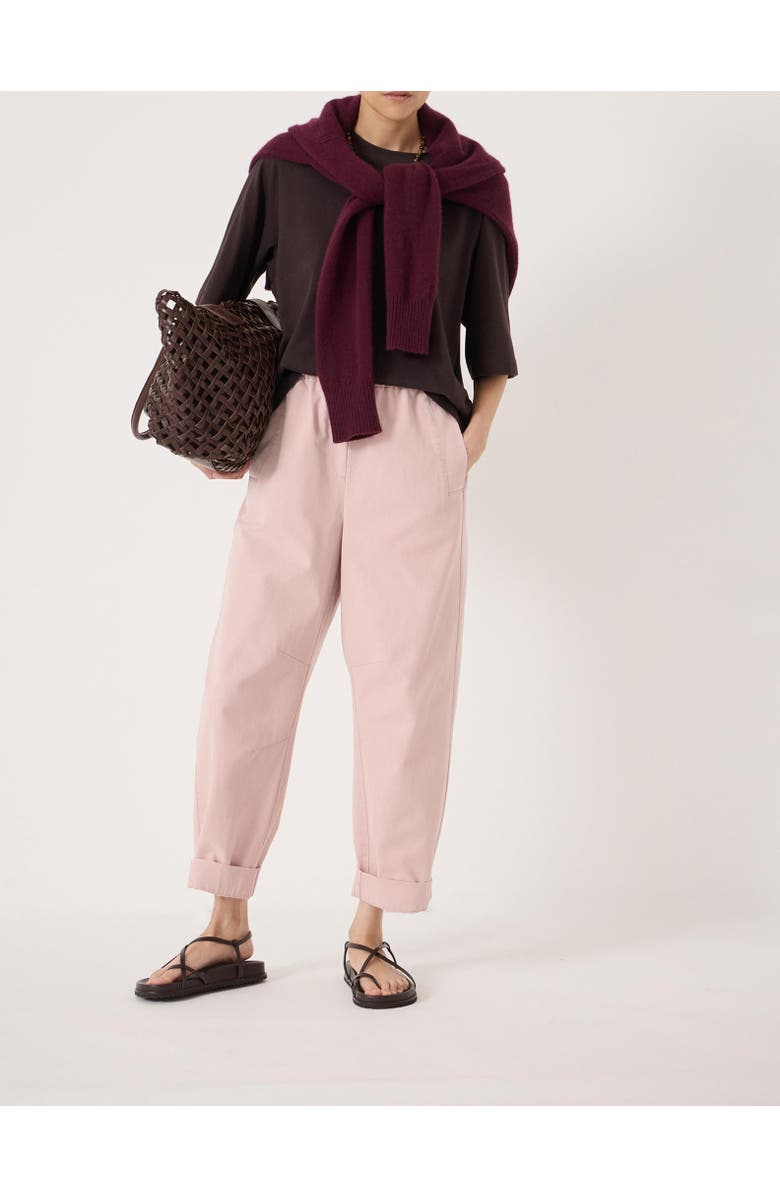 Hush Jack Barrel Leg Pull On Trouser, Alternate, color, Pale Pink