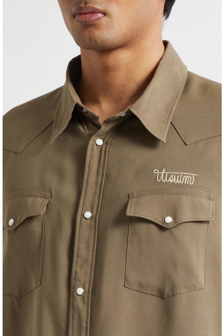 Four Corners Western Shirt, Alternate, color, BROWN