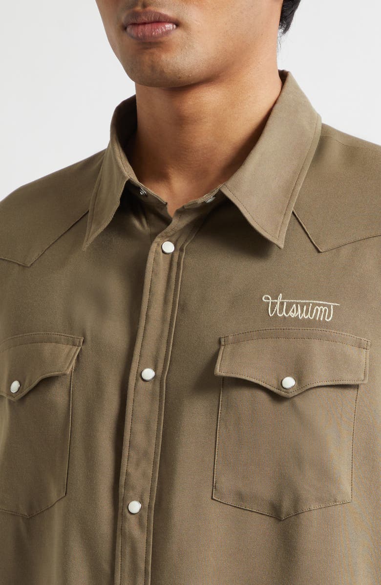 VISVIM Four Corners Western Shirt, Alternate, color, Brown