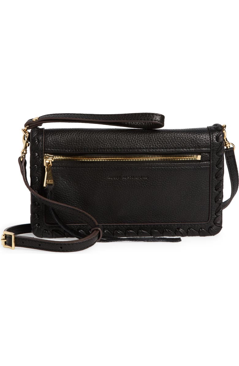 Aimee Kestenberg Glee Leather Crossbody Clutch, Main, color,