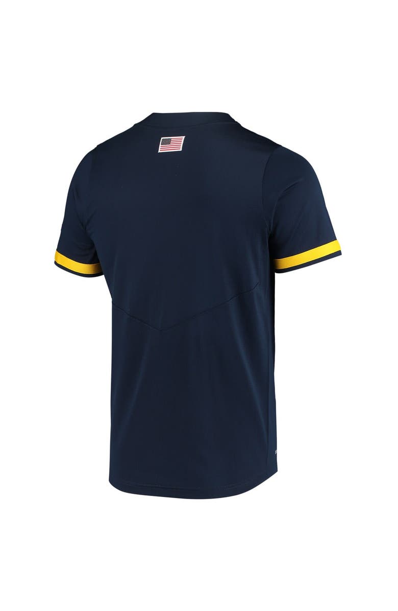 Nike Men's Nike Navy Michigan Wolverines Replica 2-Button Baseball Jersey, Alternate, color, 