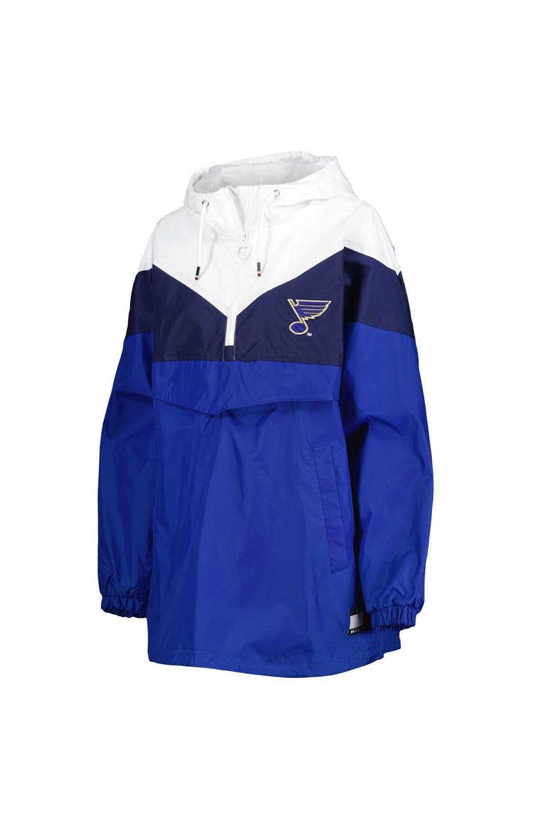 Tommy Hilfiger Women's Tommy Hilfiger Blue/Navy St. Louis Blues Staci Half-Zip Windbreaker Jacket, Alternate, color, 