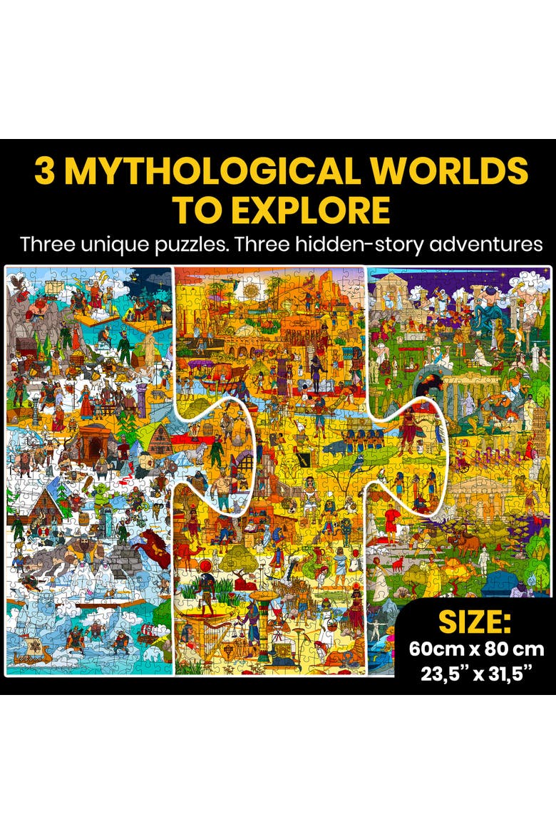 1000-Piece Jigsaw Puzzle Collection for Adults, Alternate, color, Gods