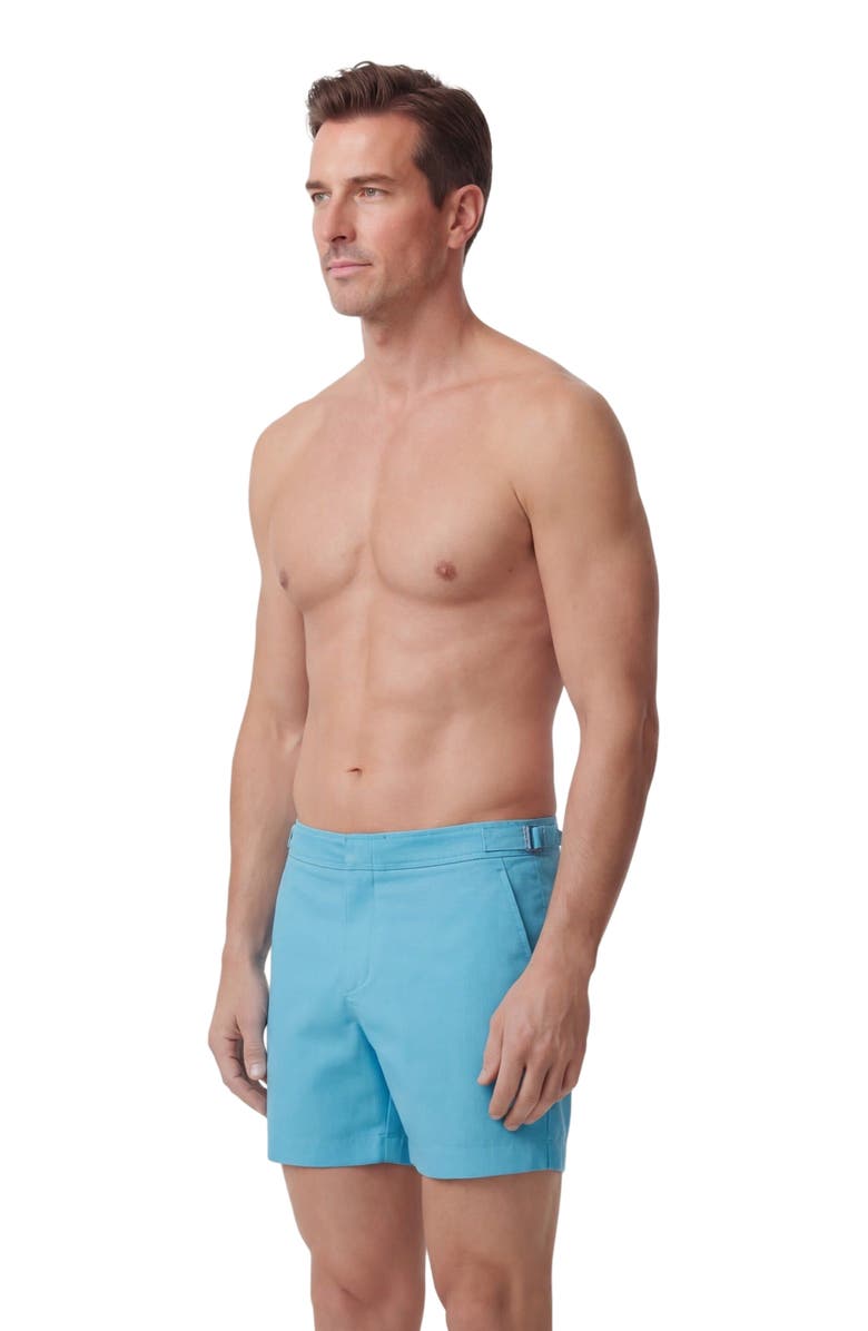 Lords of Harlech Oxford Mens Swim Tailored Short, Alternate, color, Oxford Teal