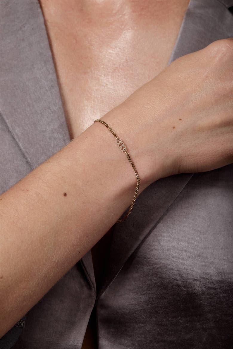 Angel Numbers Bracelet, Alternate, color, Gold / 222