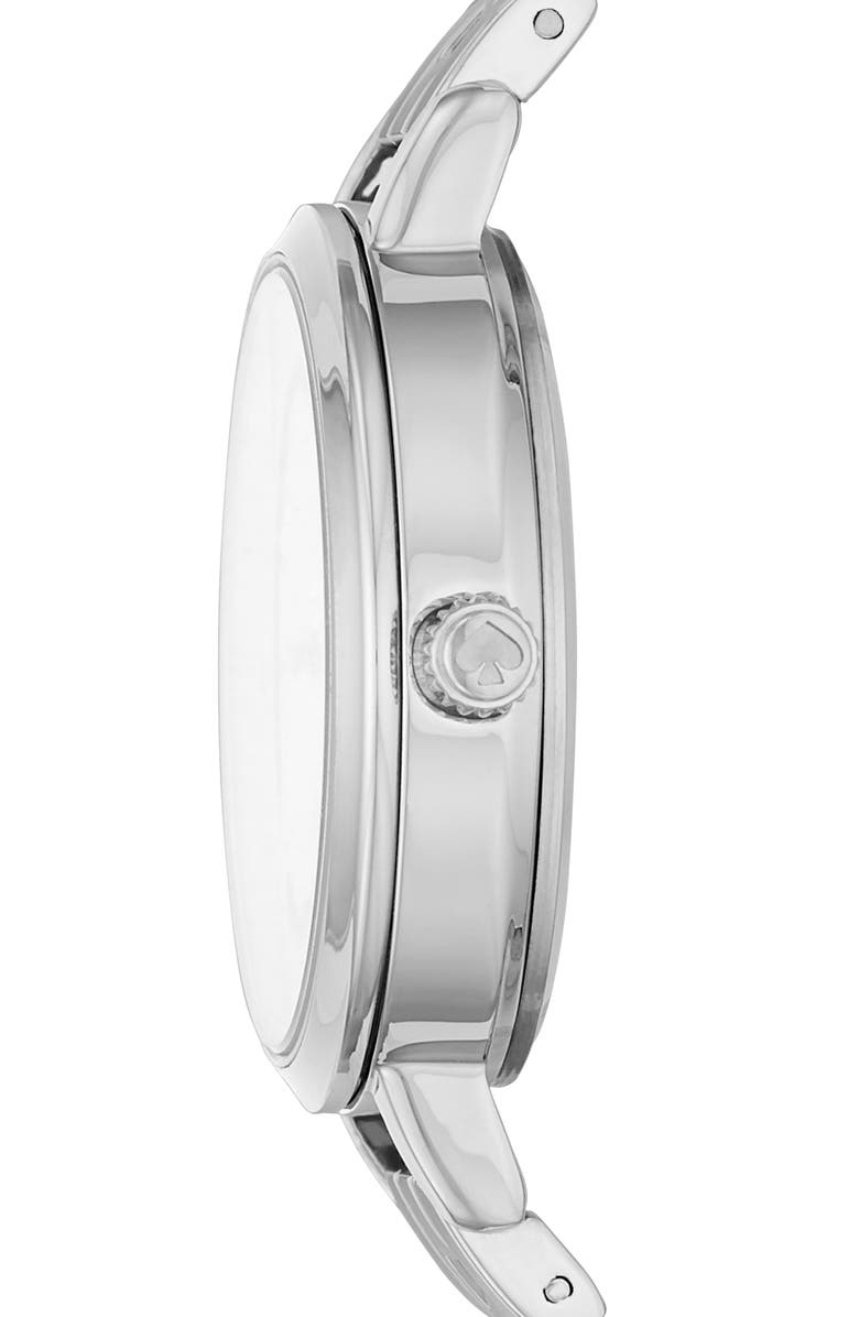 Kate Spade New York metro bracelet watch, 30mm, Alternate, color, Silver