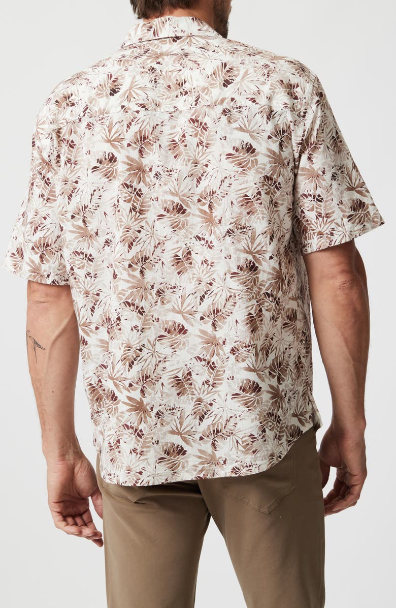 34 Heritage Desert Cotton & Linen Camp Shirt, Alternate, color, Ecru