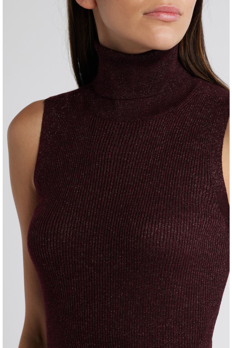 Zoelle Glitter Knit Sweater Dress, Alternate, color, BURGUNDY SPARKLE