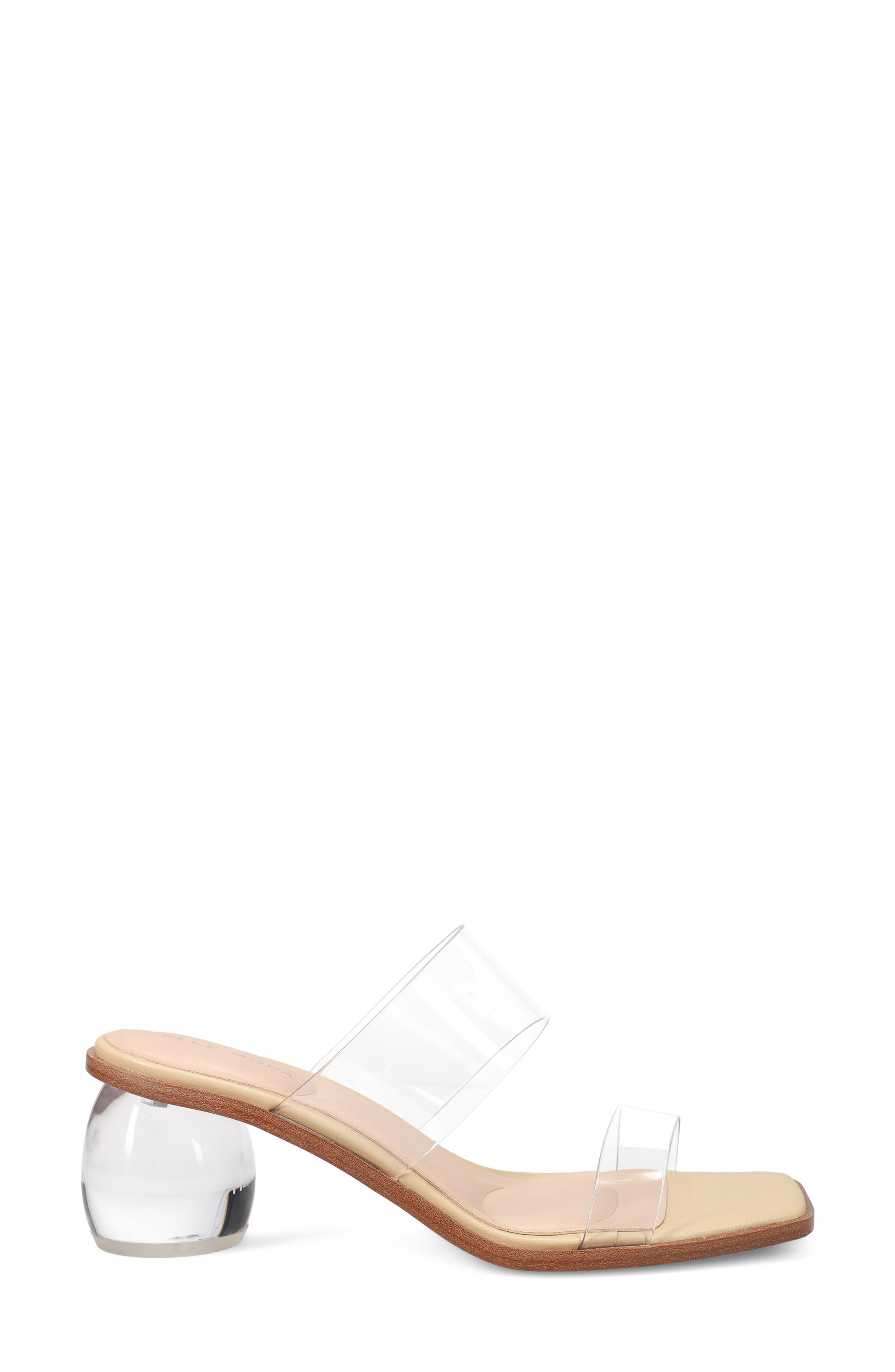 Pelle Moda Lela Slide Sandal, Alternate, color, Clear