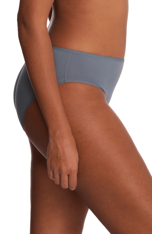 Natori Bliss Bare Cotton Hipster Briefs In Gray