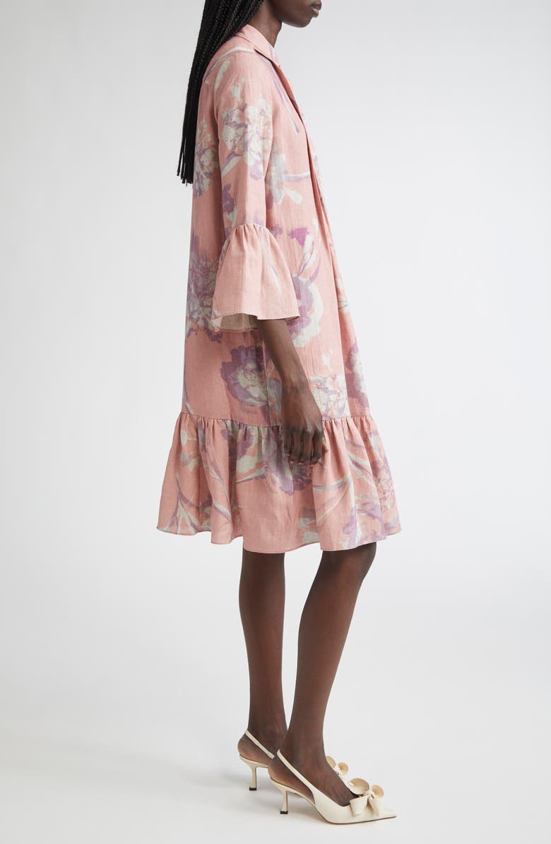 Erdem Floral Print Faille Sheath Dress, Alternate, color, 