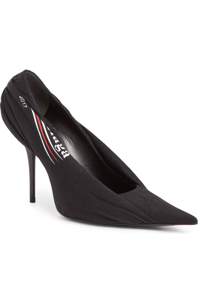 Balenciaga Logo Wrap Pump, Main, color,