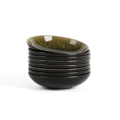 Riley 8-Piece Pasta Bowl Set Stoneware, Service for 8