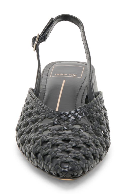 Dolce Vita Birdie Pointed Toe Slingback Flat In Black