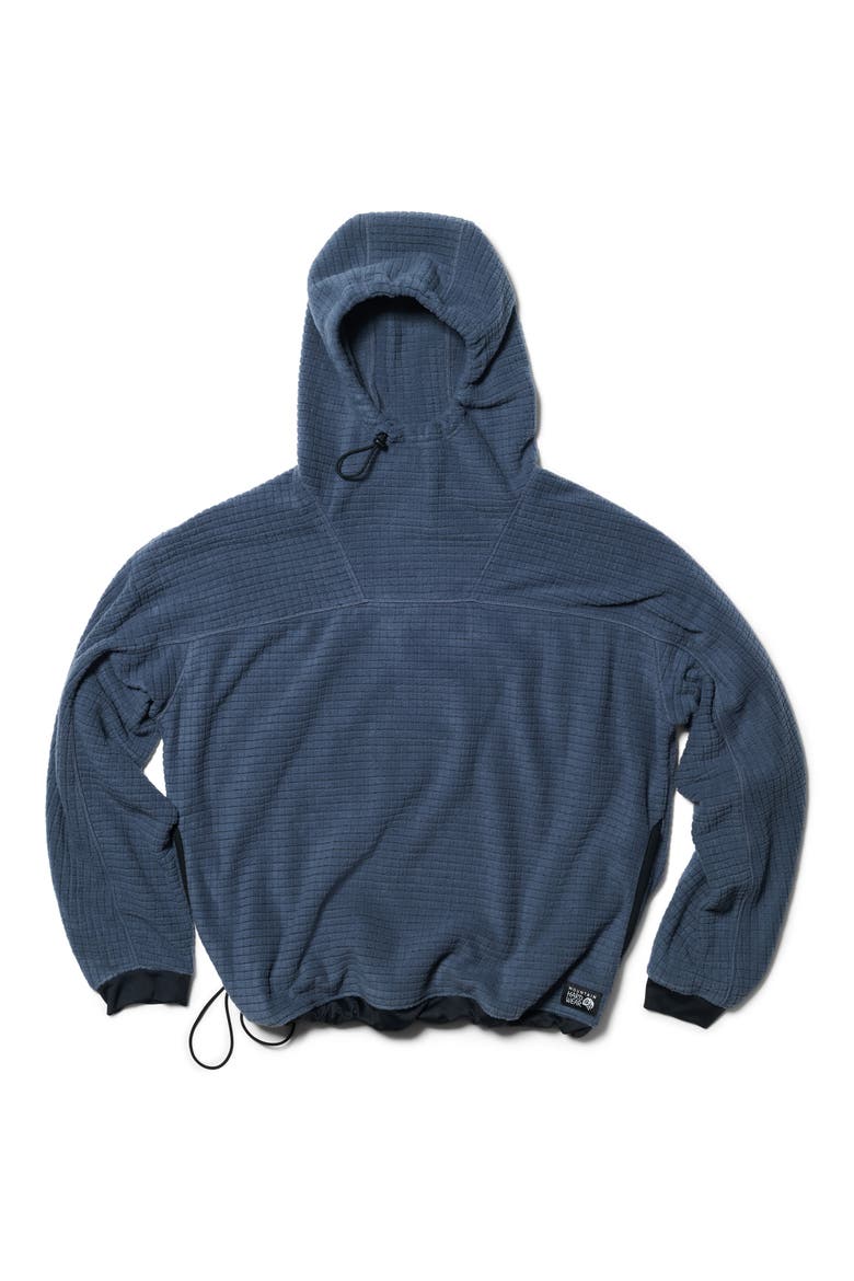 Summit Grid Big Grid Hoodie, Alternate, color, MOON BLUE