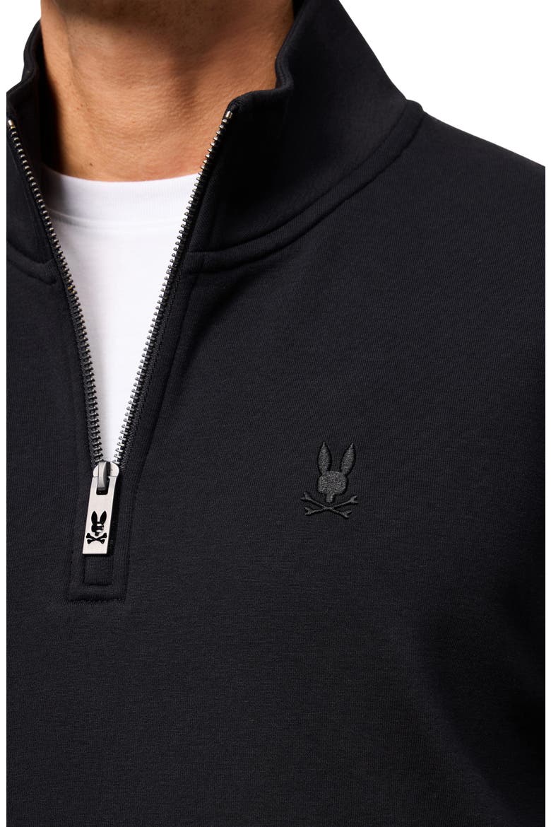Dayton Half Zip Pullover, Alternate, color, BLACK
