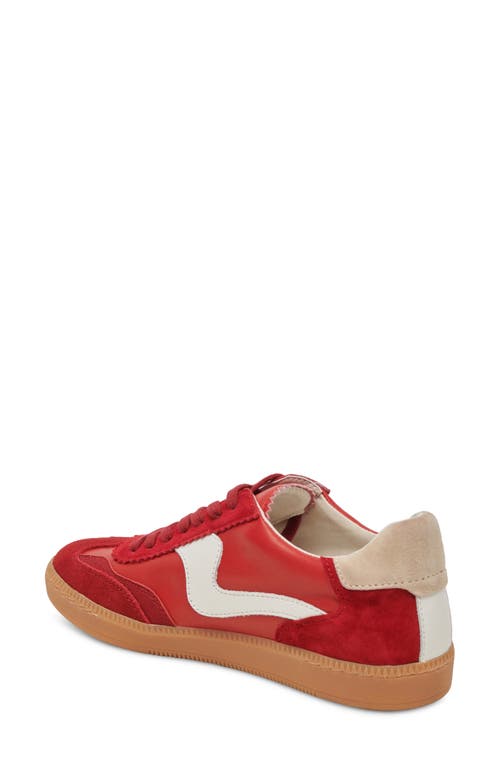 Dolce Vita Notice Wide Sneakers Crimson Suede In Red