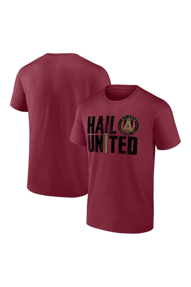 Men's Fanatics Branded Red Atlanta United FC Iconic Team Chant T-Shirt, Main, color, Red