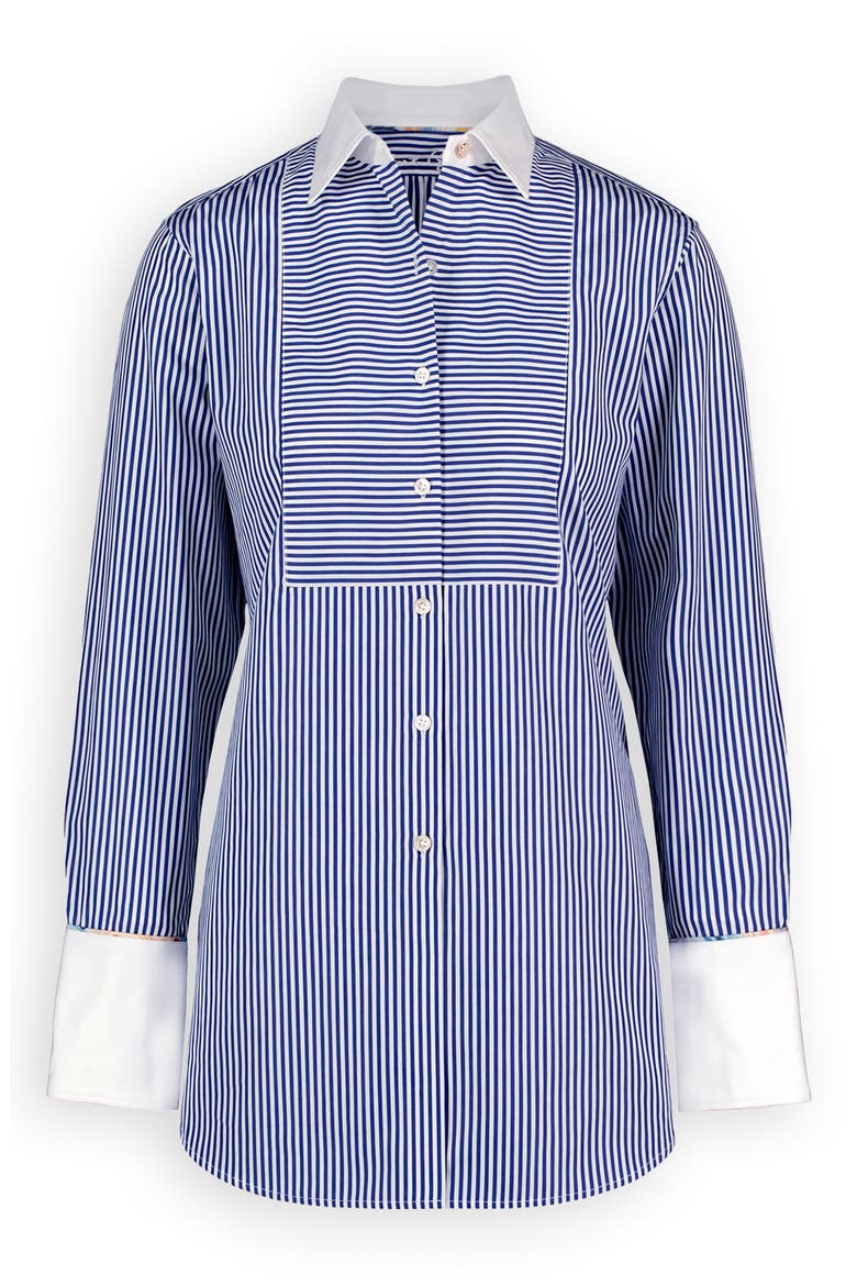 Maude Long Sleeve Shirt, Alternate, color, NAVY