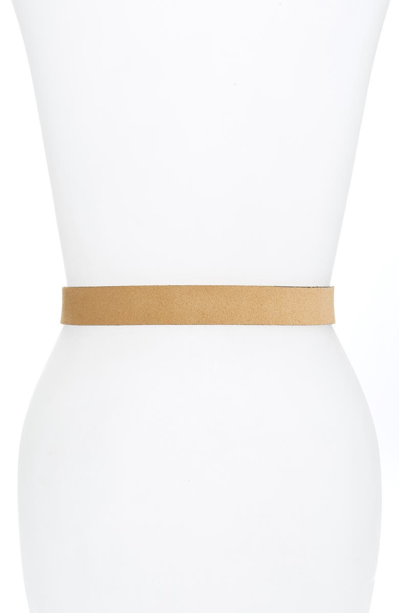 rag & bone The Wingman Suede Belt, Alternate, color, 