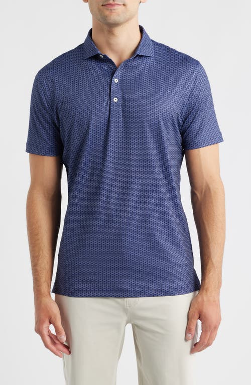 Johnnie-o Coupe Performance Jersey Polo In Blue