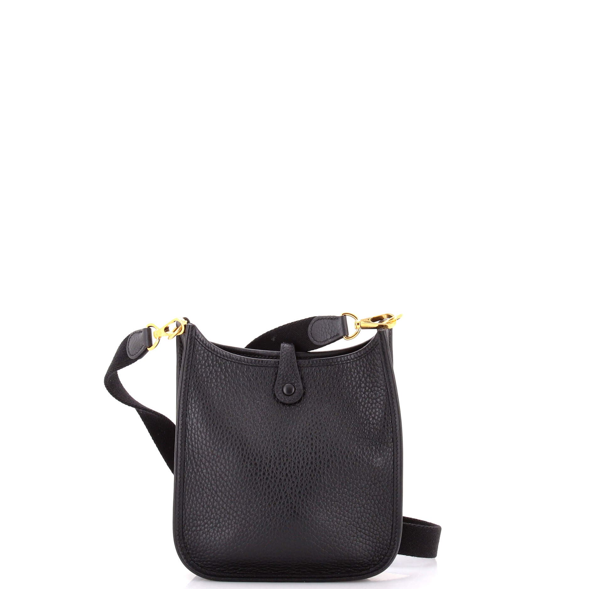 Pre-Owned Hermes Evelyne Bag Gen III Clemence TPM, Alternate, color, Noir