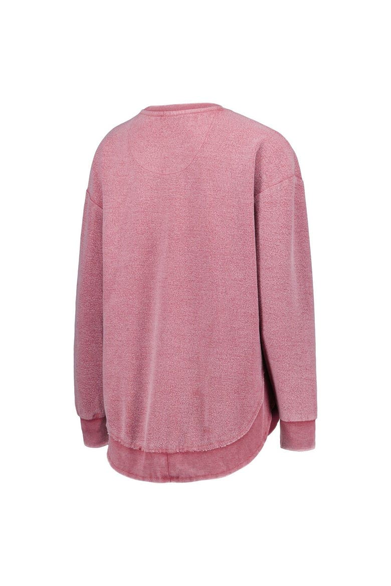 Women's Pressbox Crimson Oklahoma Sooners Ponchoville Pullover Sweatshirt, Alternate, color, Crimson