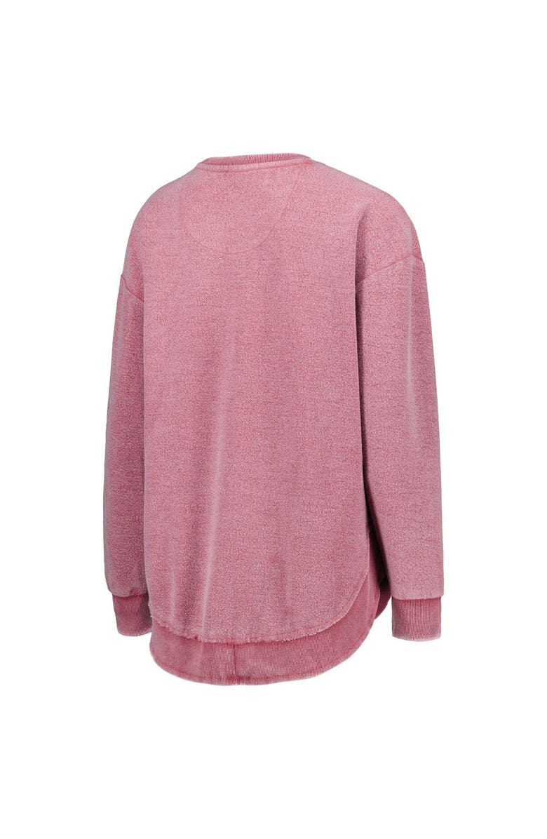 PRESSBOX Women's Pressbox Crimson Oklahoma Sooners Ponchoville Pullover Sweatshirt, Alternate, color, Crimson