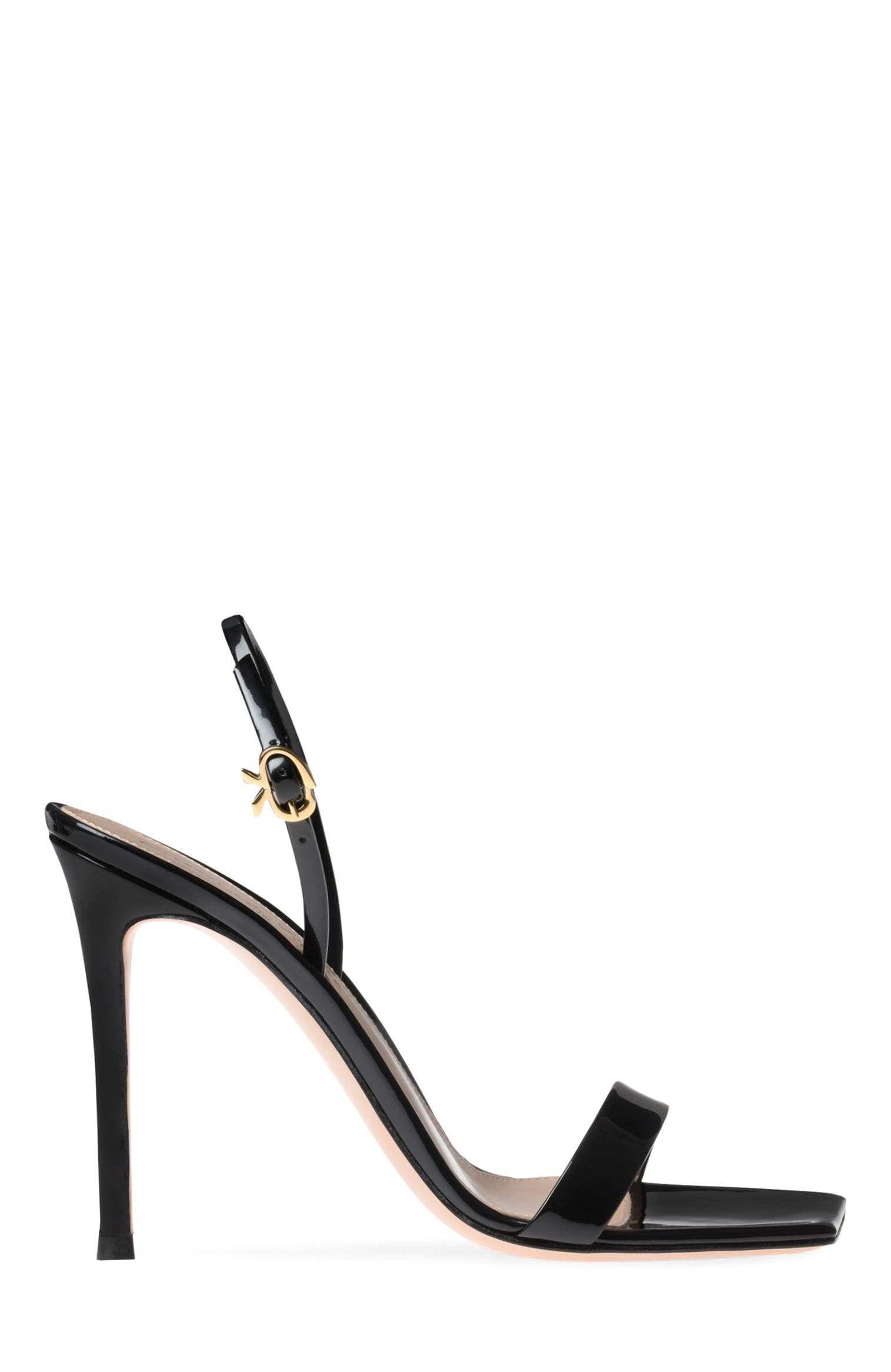 Ribbon Stiletto Sandals, Main, color, Black Leather