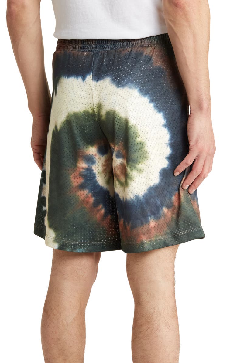 FRAME Tie Dye Basketball Shorts, Alternate, color,