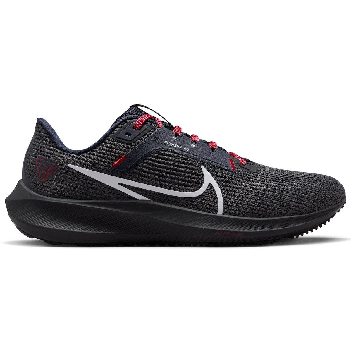 Nike Unisex Nike  Anthracite Houston Texans Zoom Pegasus 40 Running Shoe, Main, color, 