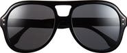 Fendi Five Sisters 56mm Aviator Sunglasses