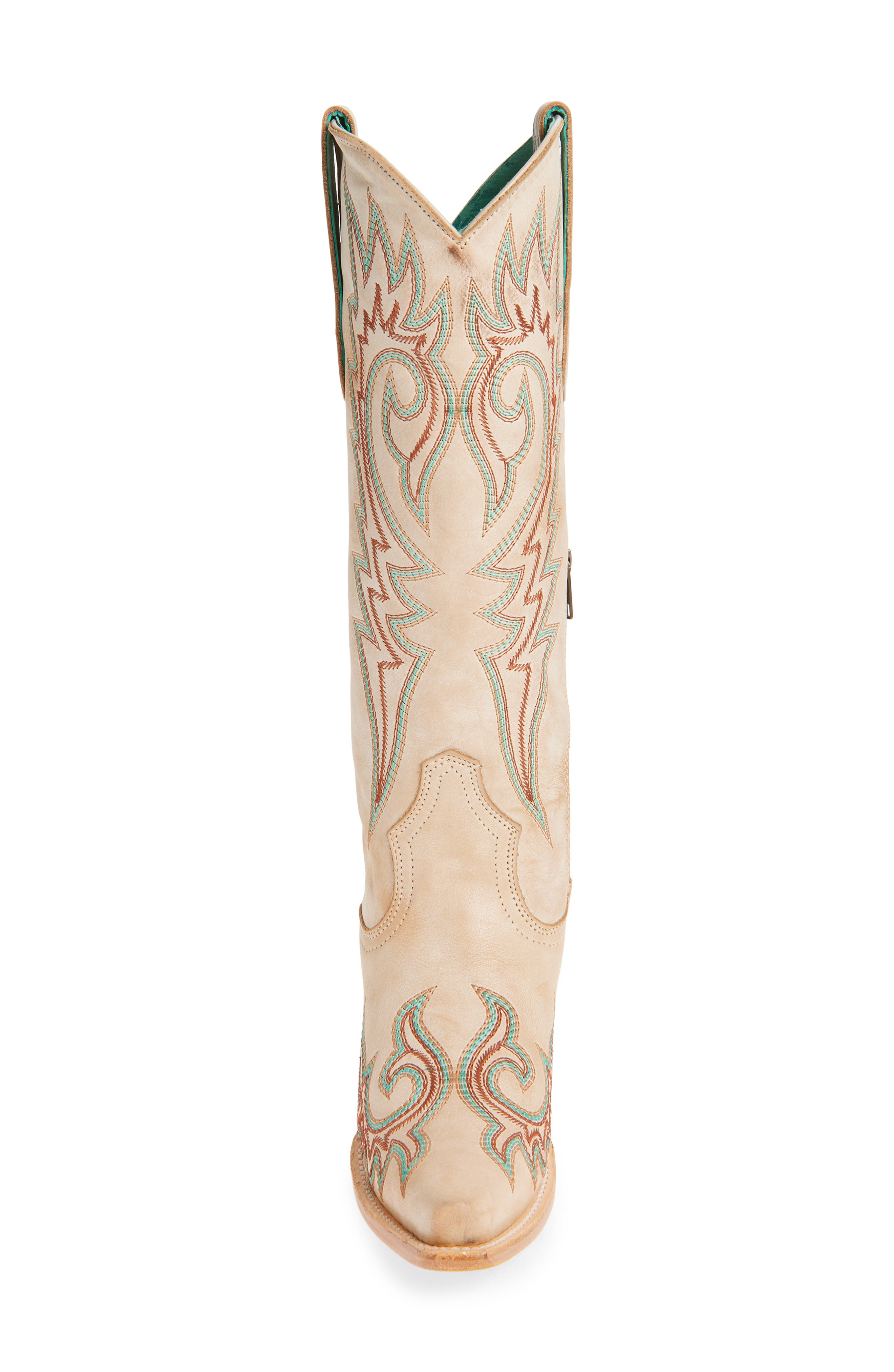 CORRAL Embroidered Western Boot, Alternate, color, Bone