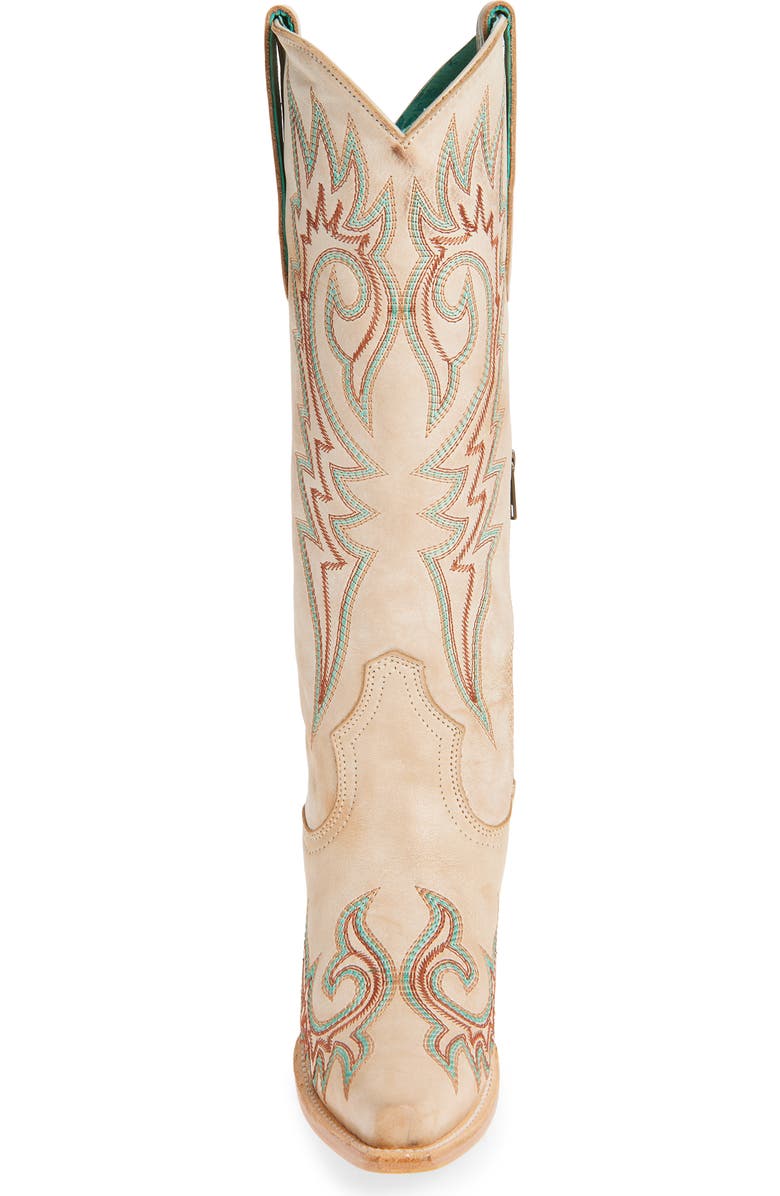 CORRAL Embroidered Western Boot, Alternate, color, Bone