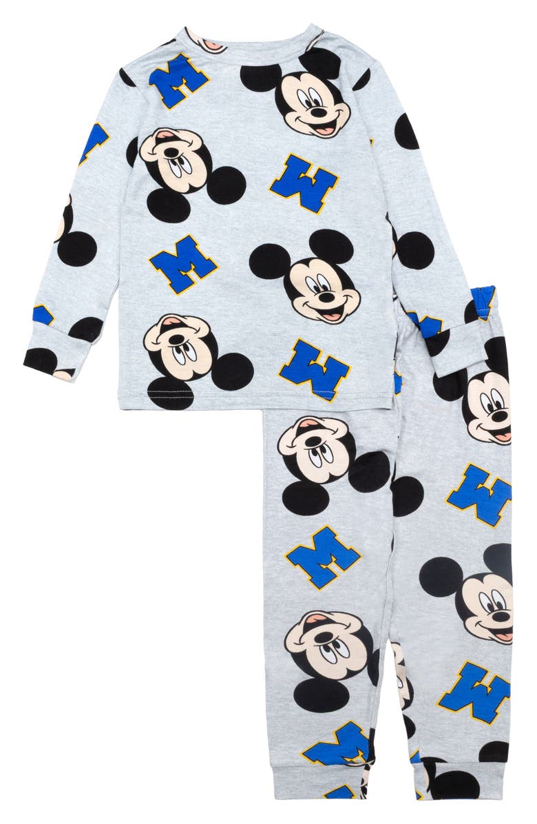 AME x Disney Kids' Mickey Mouse Clubhouse Two-Piece Pajamas, Main, color,