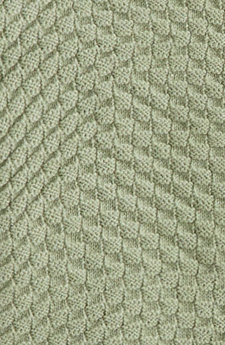 Nordstrom Short Sleeve Knit Button-Up Shirt & Shorts Set, Alternate, color, Green Reseda