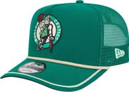 New Era Men's New Era Kelly Green Boston Celtics Vintage Team Rope A-Frame 9FIFTY Snapback Hat