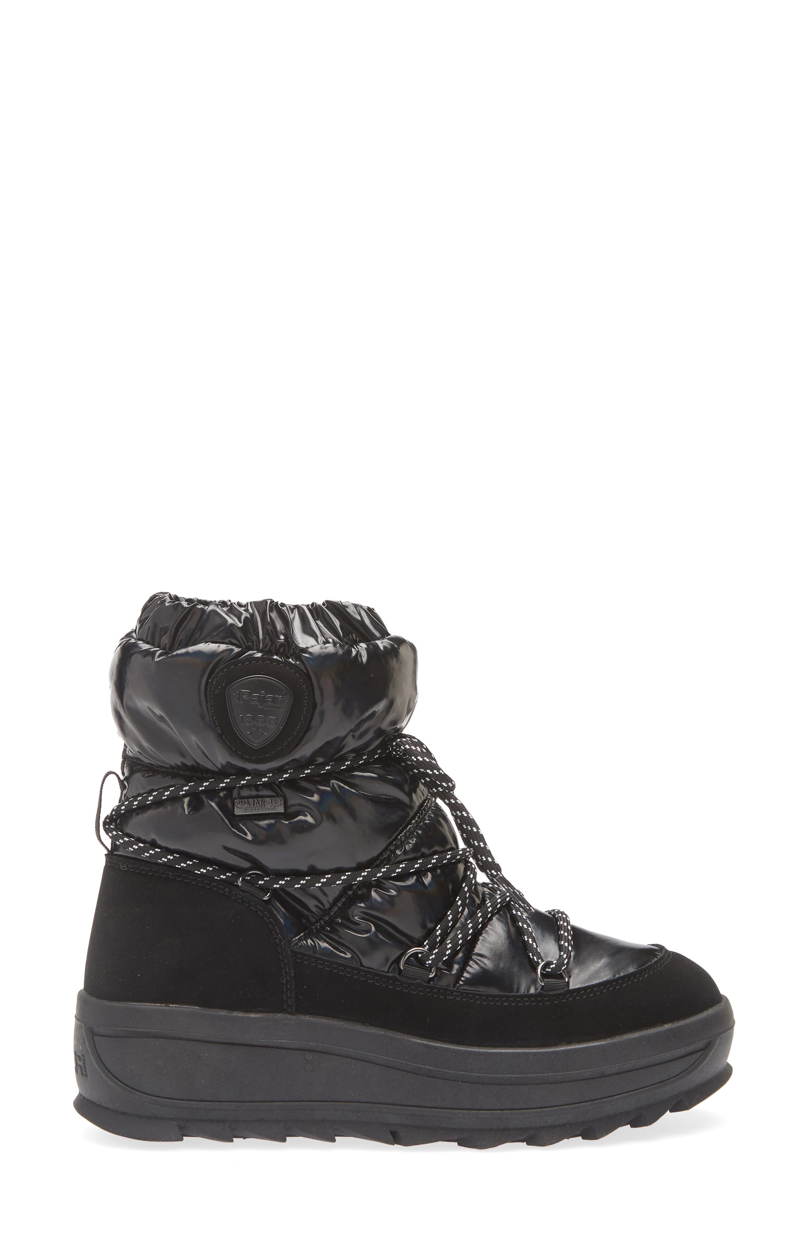 Pajar Taya Lace-Up Boot, Alternate, color, Black Iridescent