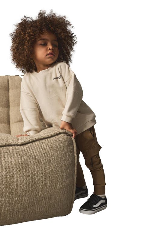 Next Kids' Utility Sweatshirt & Cargo Joggers Set In Neutral
